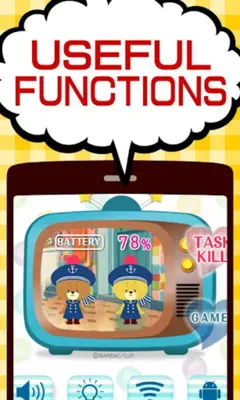 Battery widget TINY TWIN BEARS android App screenshot 2